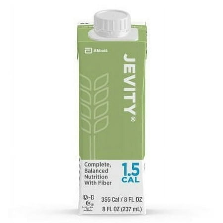 Jevity 1.5 Cal Formula, 8 Ounce Recloseable Carton, Unflavored, Abbott 64628 - Case of 24