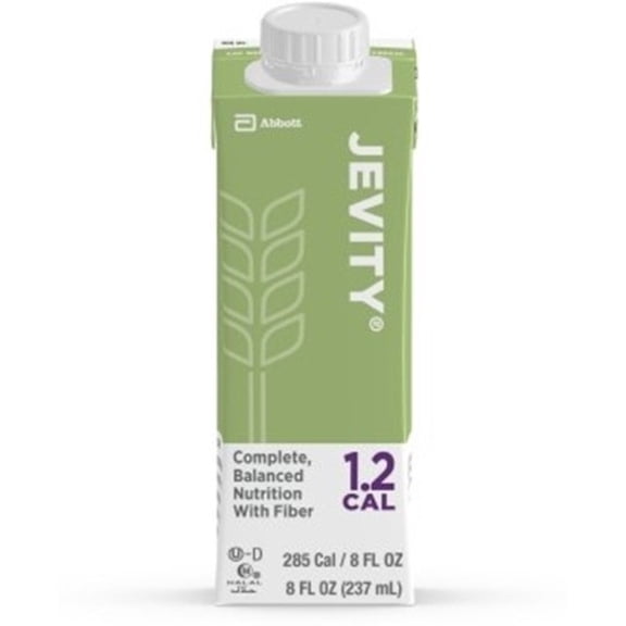 Jevity Oral Supplement 12 Cal with Fiber Unflavored Recloseable Tetra Carton Ready to Use, 8 oz - (Pack of 3)