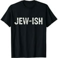 thumbnail image 1 of Jew-ish Jewish Challah Menorah Hanukkah Gift T-Shirt, 1 of 4