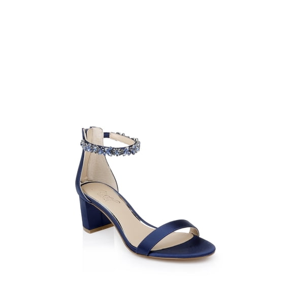 Jewel Badgley Mischka Catalina Open Toe Block Heel