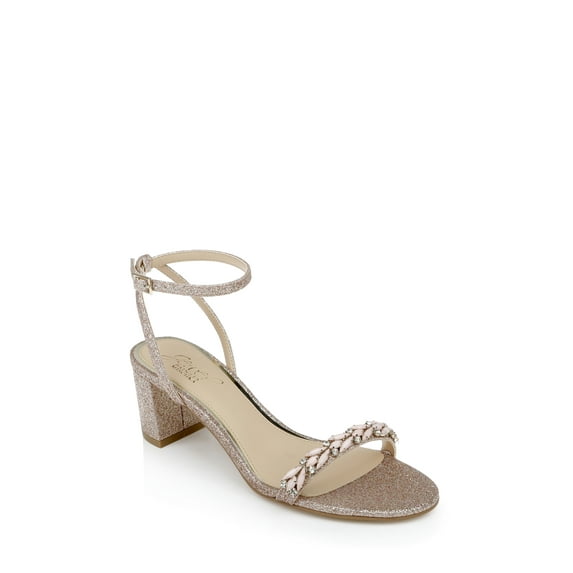 Jewel Badgley Mischka Danni Low Block Heel Sandal