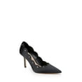 thumbnail image 1 of Jewel Badgley Mischka Eleni Satin Pointed Toe Scallop Pumps, 1 of 7