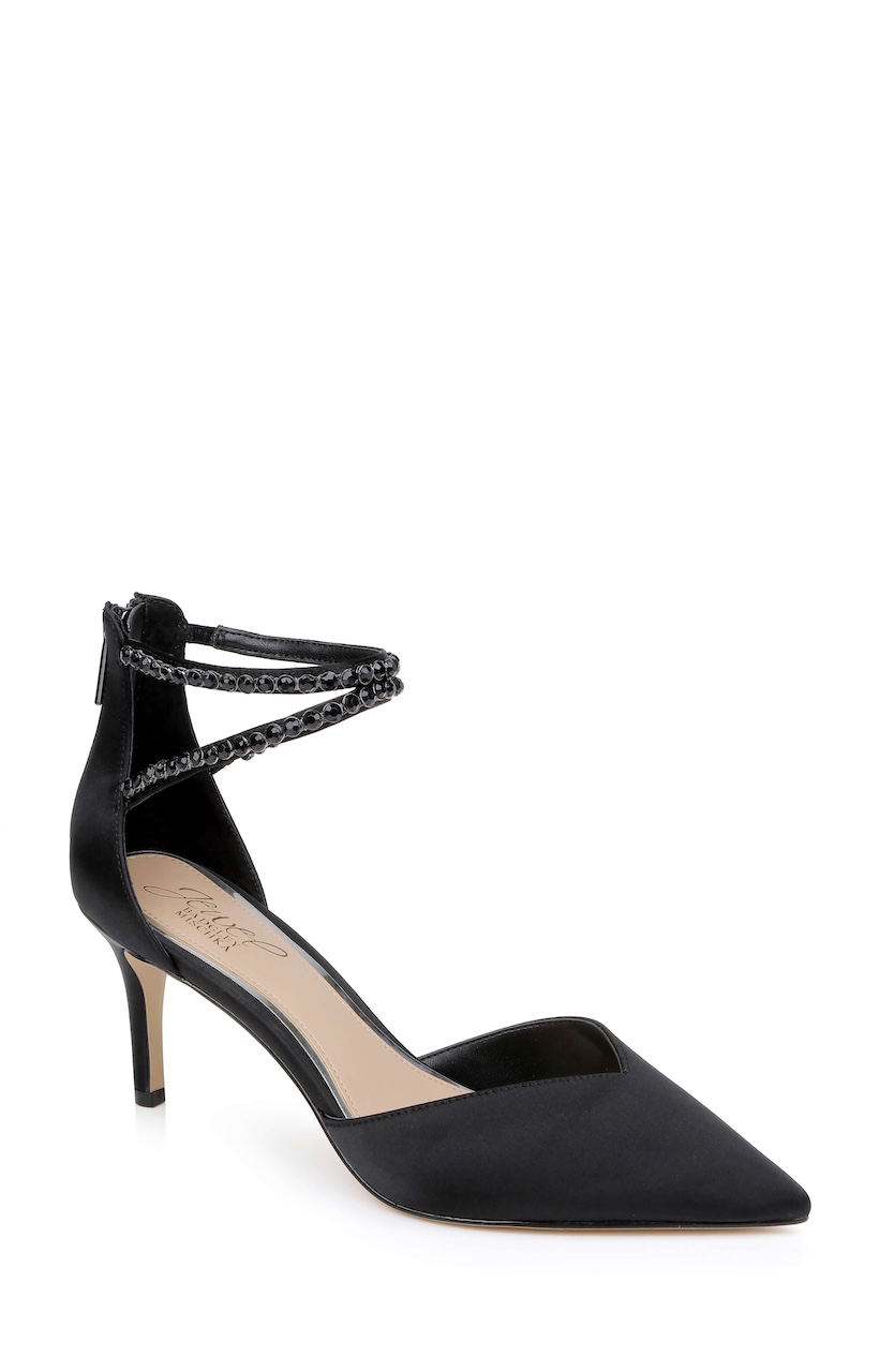 Badgley Mischka Emmie – Scarpe Décolleté Donna In Pelle, Nero, Taglia 39 EU, Fodera Traspirante