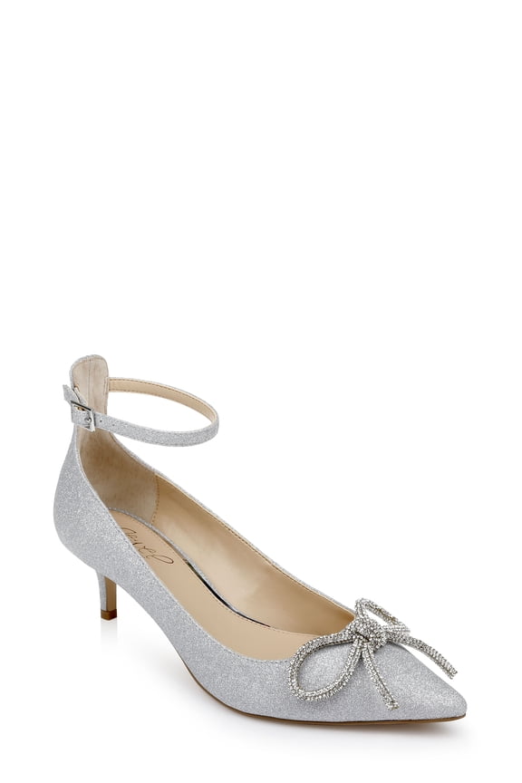 Jewel Badgley Mischka Geranium Kitten Heel Pump