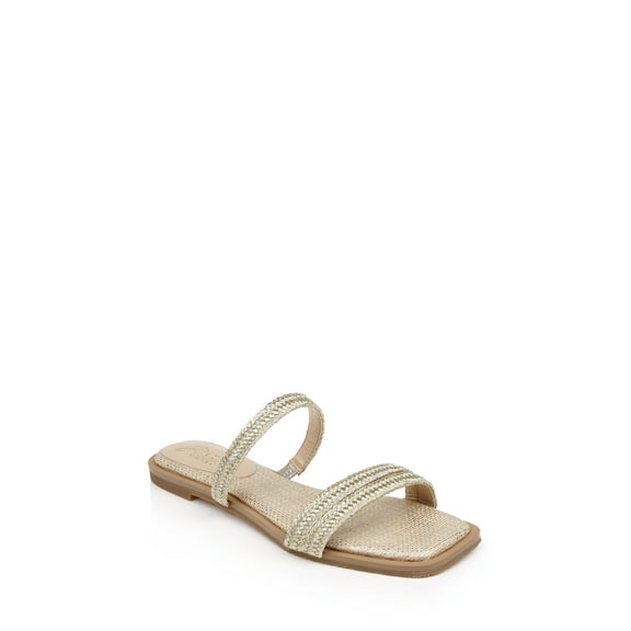 Jewel Badgley Mischka Helena Flat Summer Sandal