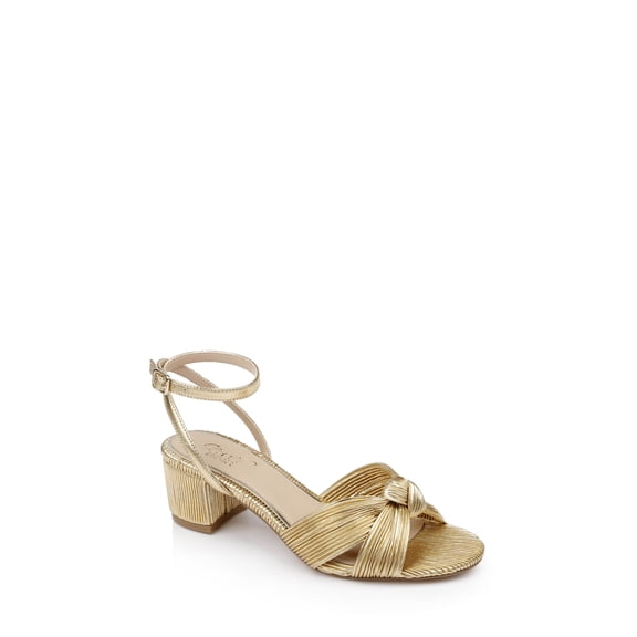 Jewel Badgley Mischka Hudson Pleated Sandal