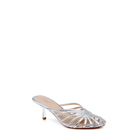 Jewel Badgley Mischka Ilaria Caged Stiletto Mule
