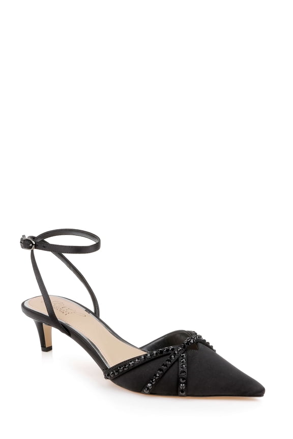 Jewel Badgley Mischka Indra Ankle Strap Pump