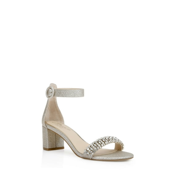 Jewel Badgley Mischka James Ankle Strap Block Heel