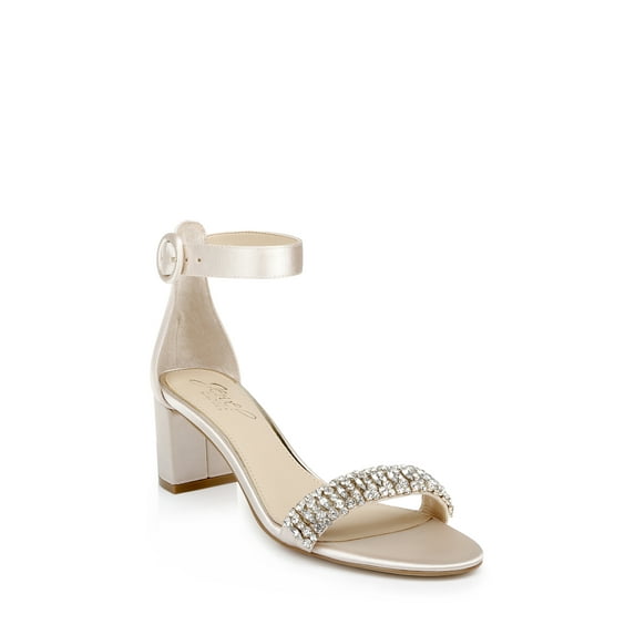 Jewel Badgley Mischka James Ankle Strap Block Heel