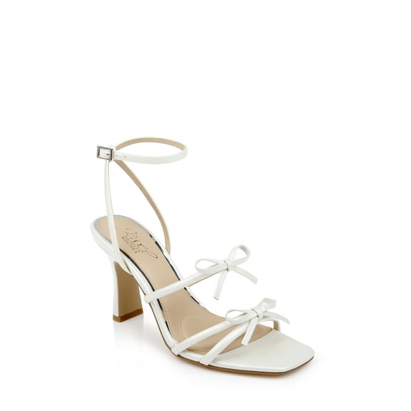 Jewel Badgley Mischka Kiyomi II Metallic Delicate Sandal with Bow Straps