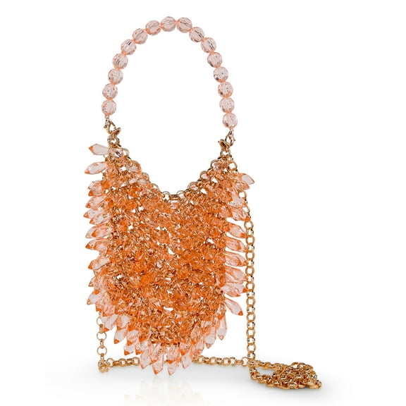 Jewel Badgley Mischka Lively Dripped Crystal Mini Pouch Crossbody