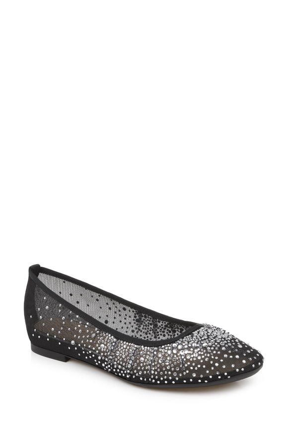 Jewel Badgley Mischka Nuala Mesh Flats