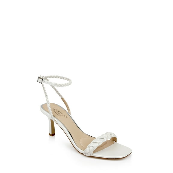 Jewel Badgley Mischka Nyx Braided Ankle Strap Sandals