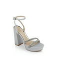 thumbnail image 1 of Jewel Badgley Mischka Rochel Platform Block Heel with Gemstone Embellished Straps, 1 of 7
