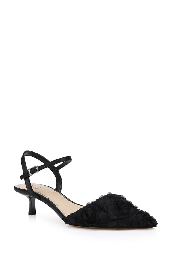 Jewel Badgley Mischka Selene Kitten Heel Pumps