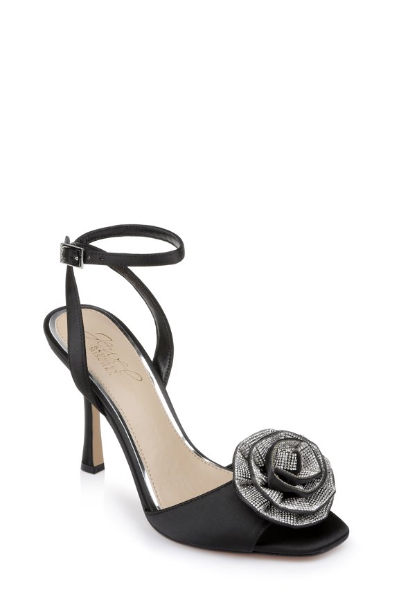 Jewel Badgley Mischka Vida Rosette Peep Stiletto