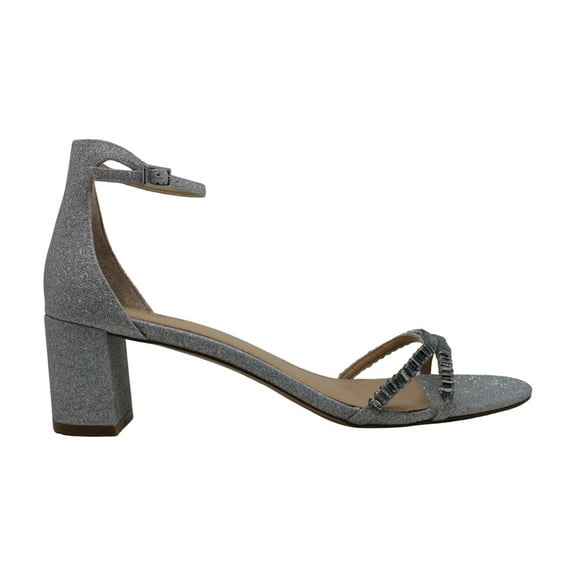 Jewel Badgley Mischka Women's Joanne Strappy Dress Sandals, Silver, Size