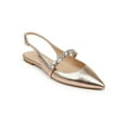 thumbnail image 1 of Jewel Badgley Mischka Womens Bambi Embellished Faux Leather Slingbacks, 1 of 3
