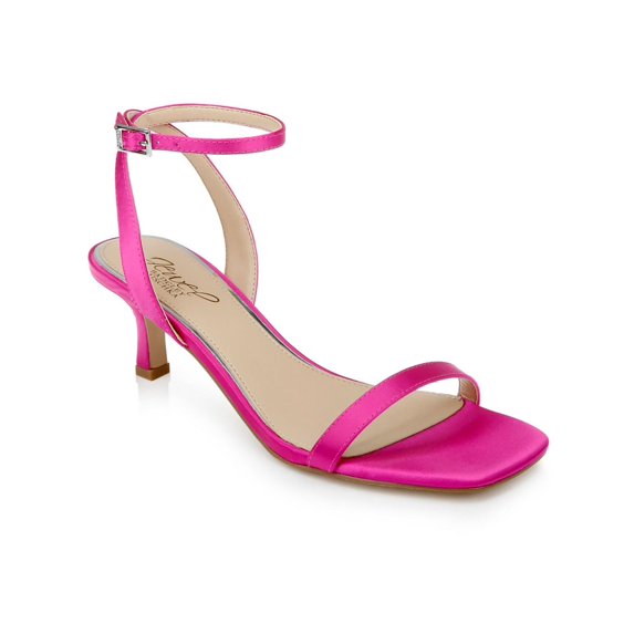 Jewel Badgley Mischka Womens Charisma II Rhinestone Metallic Heels