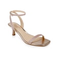 thumbnail image 1 of Jewel Badgley Mischka Womens Charisma II Rhinestone Metallic Heels, 1 of 3