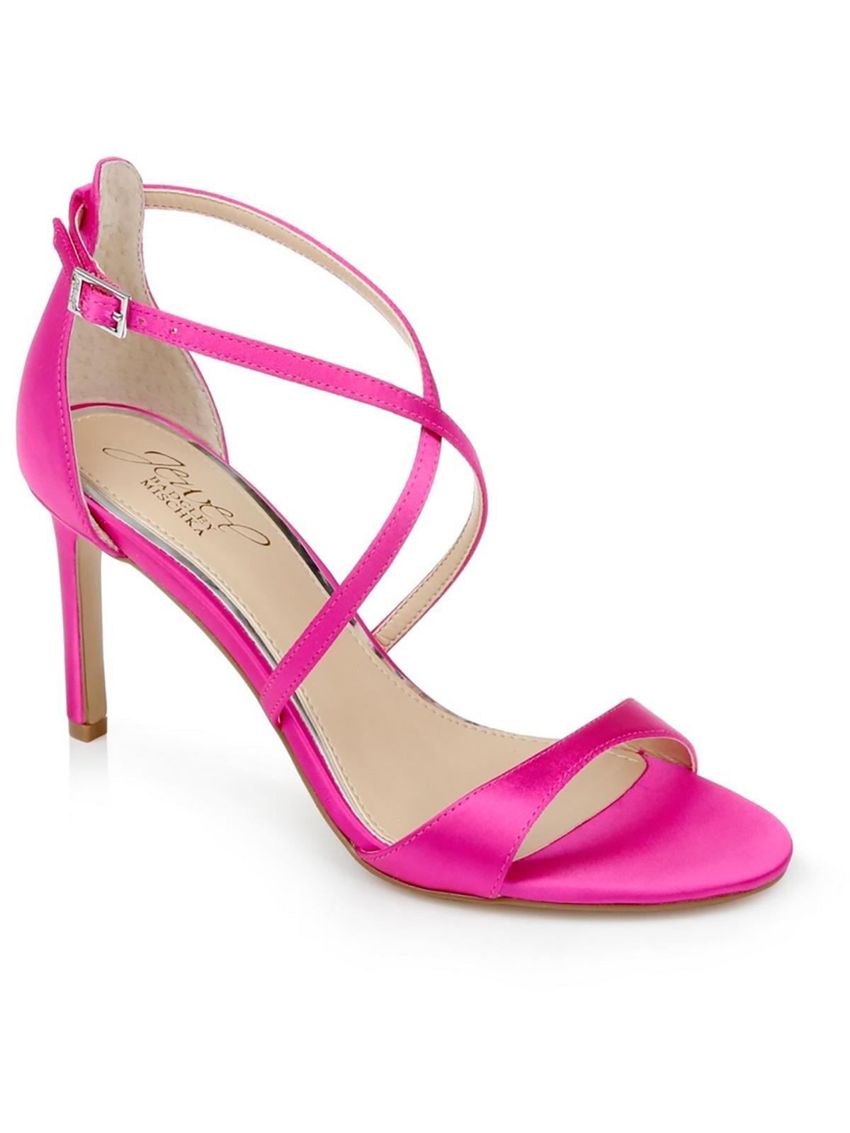 Jewel Badgley Mischka Womens DIMITRA Satin Ankle Strap Pumps Walmart