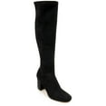 thumbnail image 1 of Jewel Badgley Mischka Womens Evalina Suede Square Toe Knee-High Boots, 1 of 3