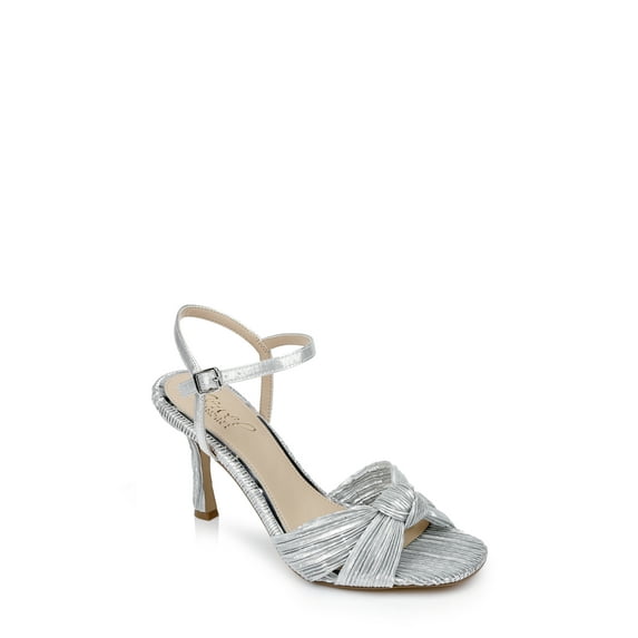 Jewel Badgley Mischka Hydee Pleated Stiletto Sandal