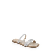 Jewel Badgley Mischka Helena Flat Summer Sandal