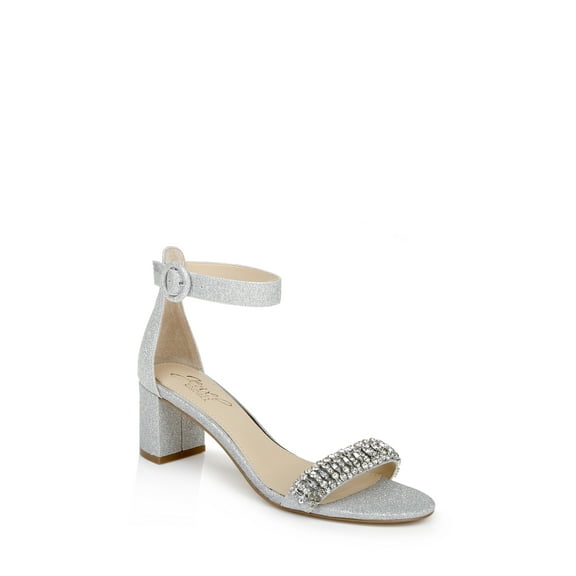 Jewel Badgley Mischka James Ankle Strap Block Heel