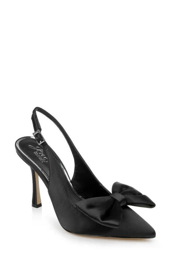 Jewel Badgley Mischka Kourtnay Stiletto Slingback with Large Bow