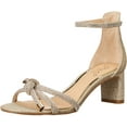 thumbnail image 1 of Jewel Badgley Mischka Womens Lena Heeled Sandal 9.5 Lt Gold, 1 of 7