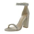 thumbnail image 1 of Jewel Badgley Mischka Womens Mayra Rhinestone Embellished Heels, 1 of 6