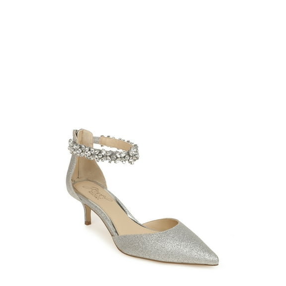 Jewel Badgley Mischka Robles Crystal Embellished Kitten Heel