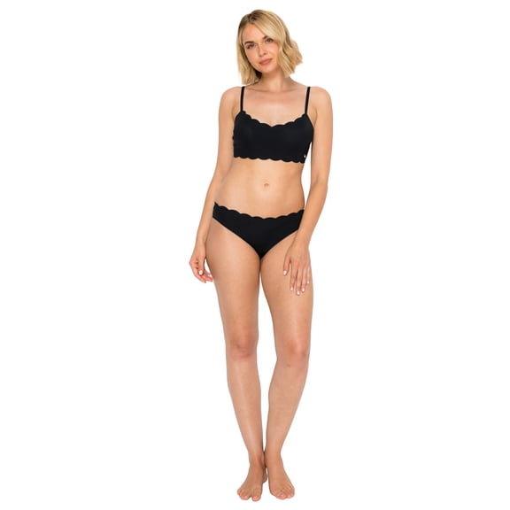 Jewel Badgley Mischka Yummy Baby Rib Scallop Brief