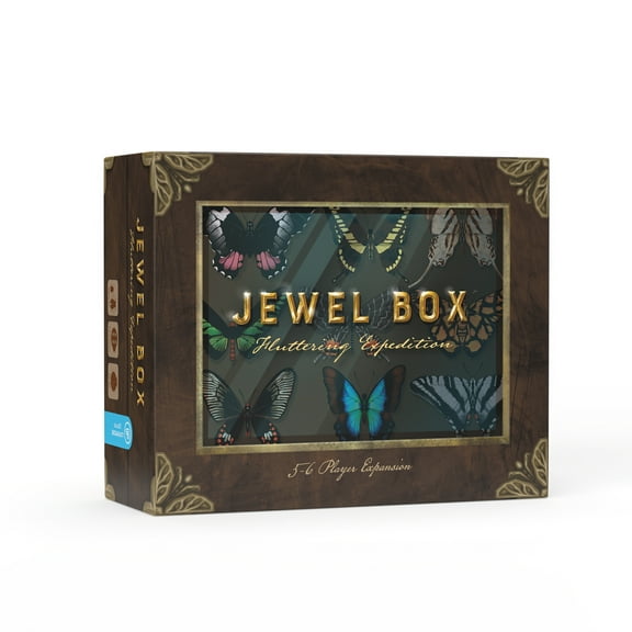 Jewel Box Fluttering Expedition - 6 Player Expansion to The New Tile Placement Board Game Jewel Box - Includes 30 Unique Butterflies