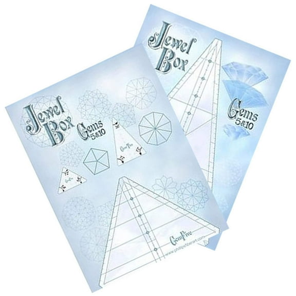 Jewel Box 10/5 Gem Triangle Ruler Set