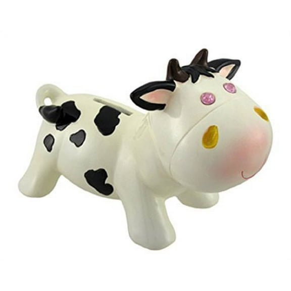 Jewel Eye Milk Cow Coin Bank