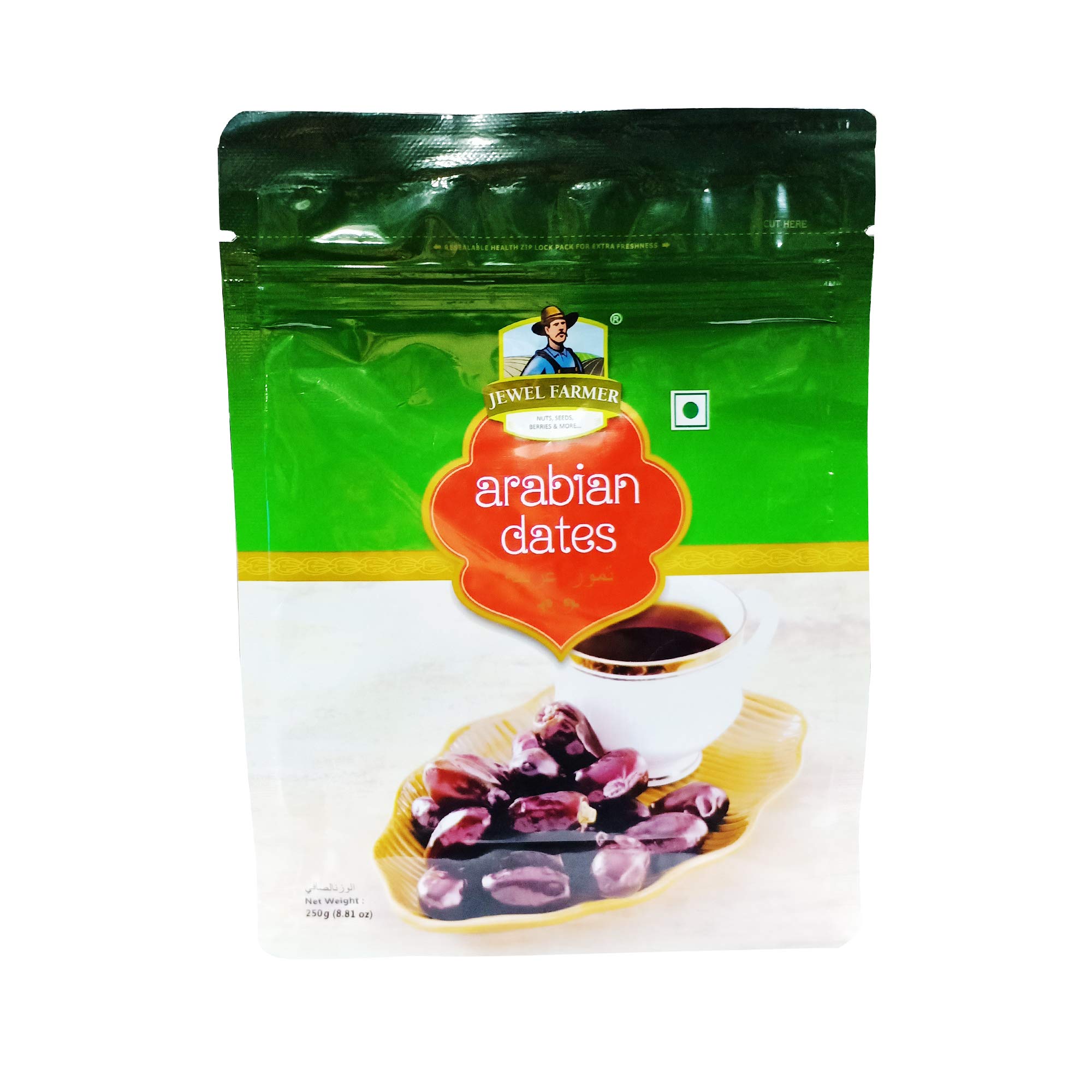 Jewel Farmer Arabian Dates, Cholesterol Free, Nutritious & Fresh Dried