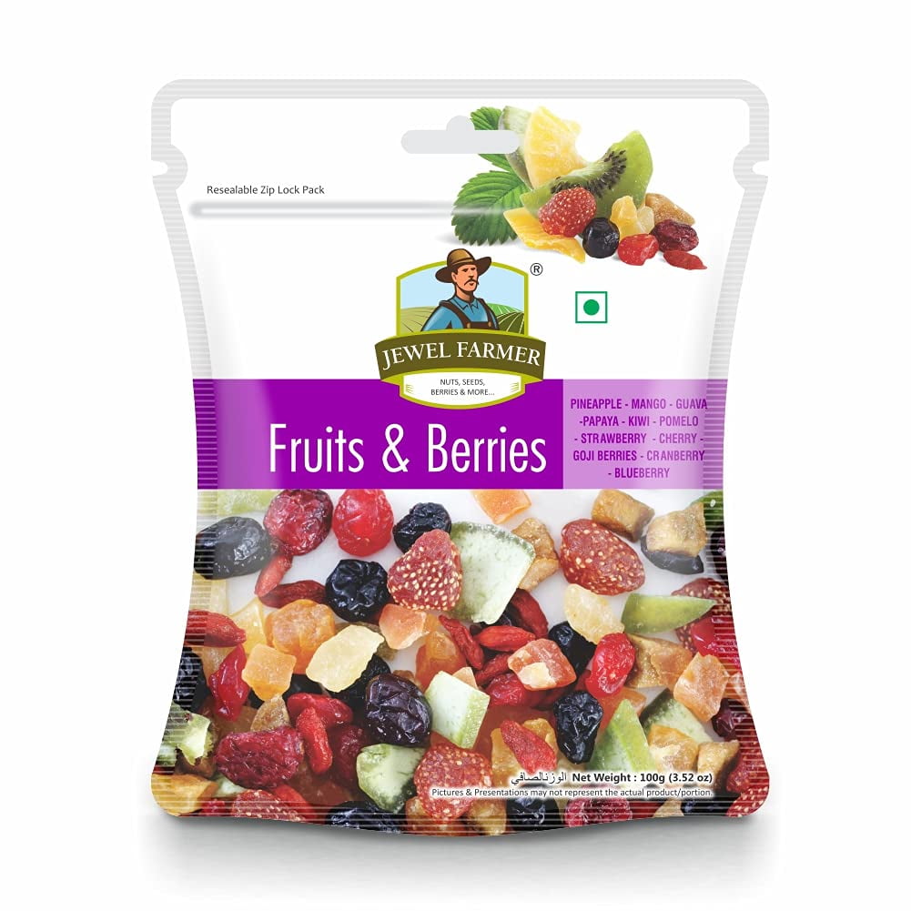 Jewel Farmer Fruits & Berries Mix With Pineapple, Mango, Guava, Papaya