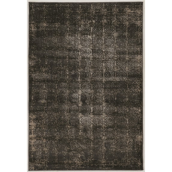 Jewel Illusion Navy Area Rug 8x10 100% Polypropylene Transitional Design
