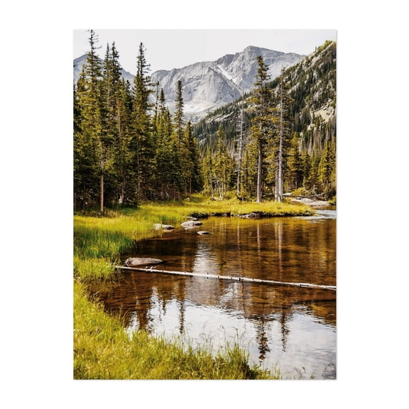 Jewel Lake - Colorado Photography Nature Landscape Mountain Forest Lake Scenic Wilderness Unframed Wall Art Print 9 x 12 inches