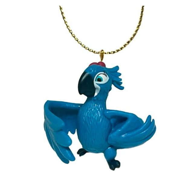 Jewel Perla Bird 2 Pvc Ornament Figure Figurine Rio Blue Bird Rare Gift Charm New