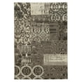 thumbnail image 1 of Jewel Power-Loomed Multi-Pattern 2' x 3' Rug, Black, 1 of 7