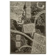 thumbnail image 1 of Jewel Power-Loomed Multi-Pattern 2' x 3' Rug, Brown/Cream, 1 of 5