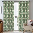 thumbnail image 1 of Jewel Rising Sun Jacquard Grommet Window Panel, Emerald, 54x84 Inches, 1 of 1
