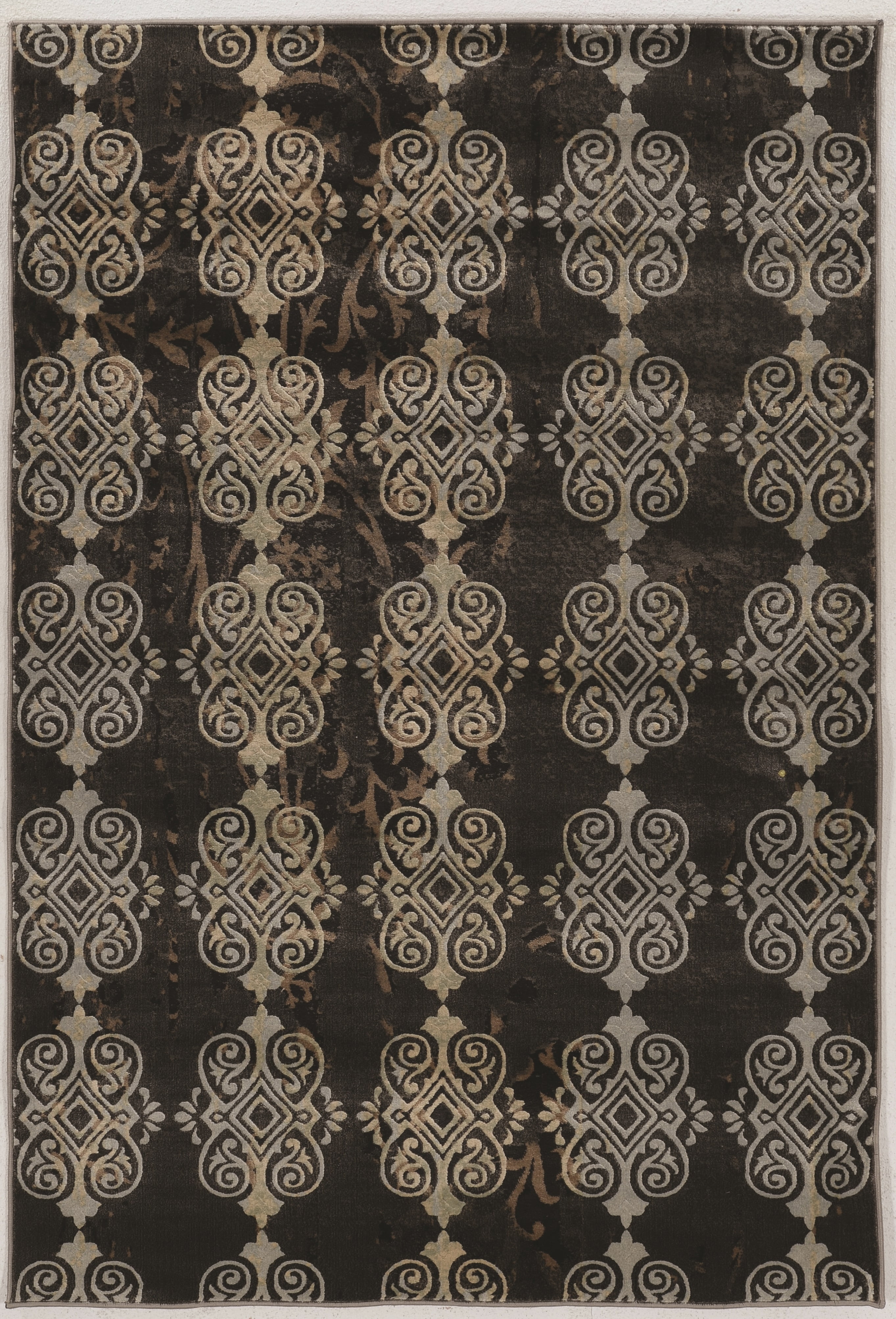 Jewel Royal Dark Beige Area Rug 8x10 Powerloomed 100% Polypropylene