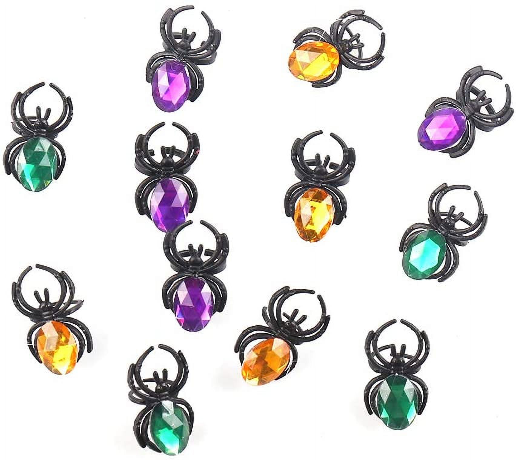 Jewel Spider Rings Spider Rings Halloween Party Favors 50 Pieces