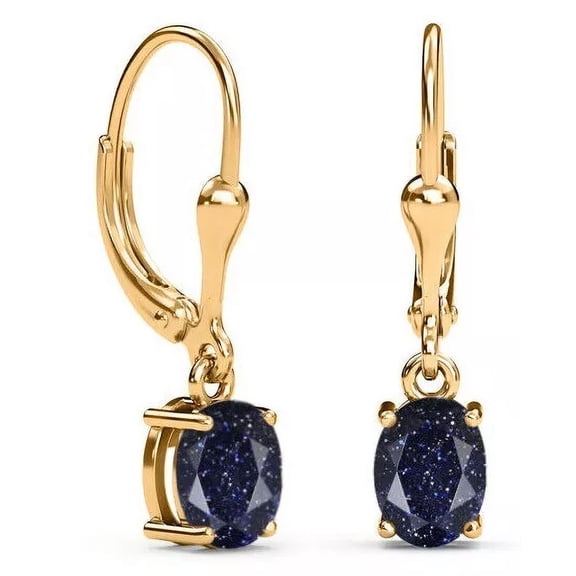 Jewel Studio Sandstone Leverback Earring Drop and Dangle Earing Women Jewelry Gift For Mother