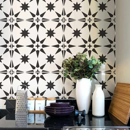 Jewel Tile Stencil - Medium Size - 8x8 Tile